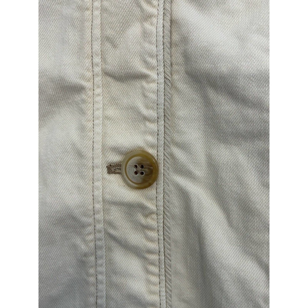 Free People Denim Jacket Long Trucker Wide Sleeves Oversize Distressed NWOT XS - Picture 13 of 15